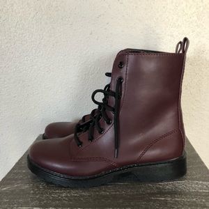 Maroon boots